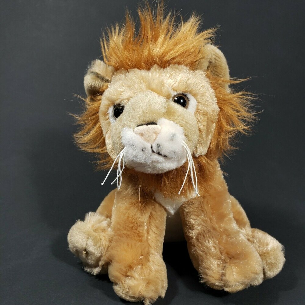 Adventure Planet Plush Lion 9" Stuffed Animal Wild Safari Mane Sitting Toy